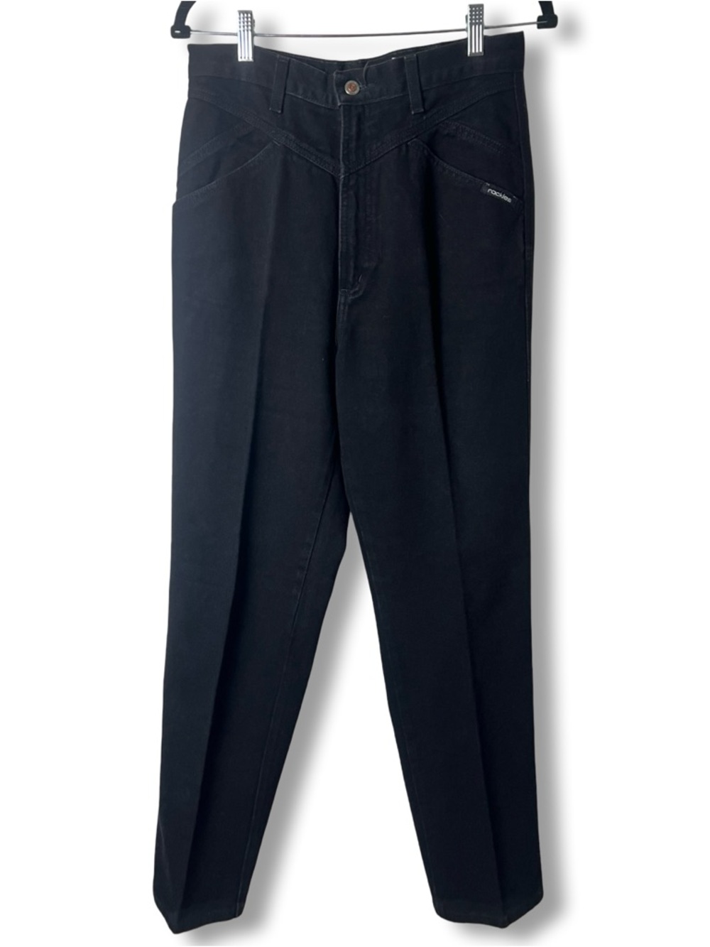 VTG Rockies Rocky Mountain Black High Waist‎ Bareback Western Jeans Size 11/12